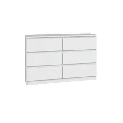 Image of CDF MILAN Contemporary Drawer Dresser bedroom lounge office 30x120x77 cm 6 drawers Storage furniture Chiffonier