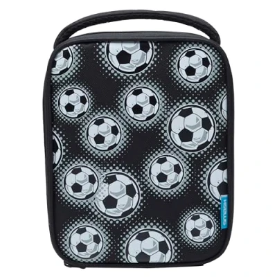 Image of Smash 2775 Insulated Lunch Bag, Fabric, 4 liters, Football Black