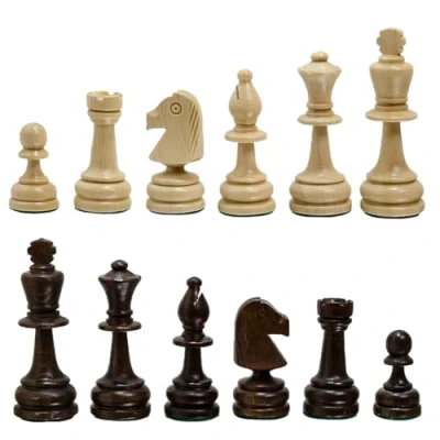 Image of Classic STAUNTON Chess Set NO.6 Master of Wooden Handmade Tournament Without Table Pieces Only