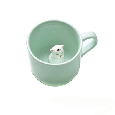 Image of BigNoseDeer Coffee Milk Tea Ceramic Mugs 3D Animal Morning Cup Best Gift for Drink Weddings Birthdays Gifts Women Father&#039;s Day Mother Girls Boys