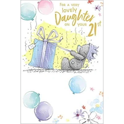 Image of Me to You Bear Tatty Teddy Daughter 21st Birthday Card for a Lovely on Your