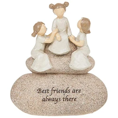 Image of Angels Best friends are always there Sentimental Pebble Gift