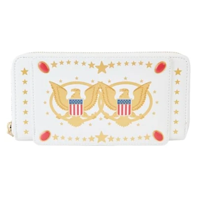 Image of Loungefly Aloha Jumpsuit Ziparound Wallet, MultiColor, Zip Around