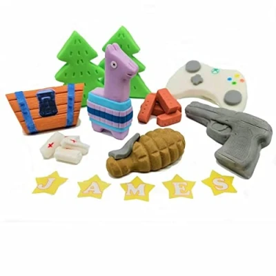 Image of Fortnite Xbox Video Game Cake Topper, Party Decoration, Personalised Custom Name Fondant, Edible Icing, Easy To Use
