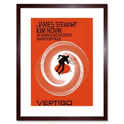 Image of Wee Blue Coo Advert Movie Film Stewart Hitchcock Vertigo Framed Wall Art Print