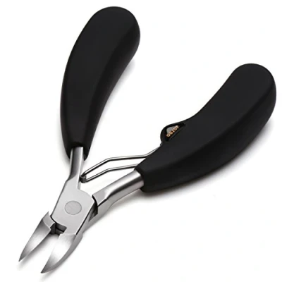 Image of BEZOX Precision Toenail Clippers for Thick or Ingrown Toenails Podiatrist Professional Large Nail Clipper Grooming Tool Spare Spring