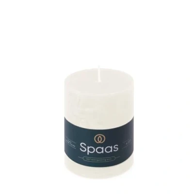 Image of Spaas Rustic Pillar Candle 70/95 mm 35h, White