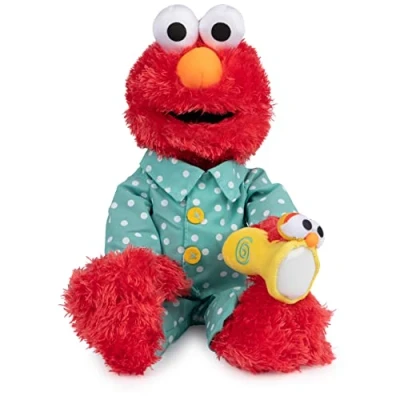 Image of GUND Elmo Bedtime with Light Up Flashlight
