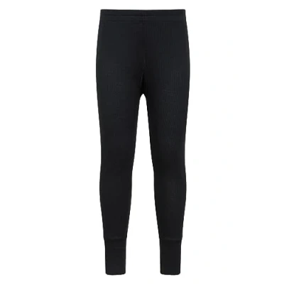 Image of Mountain Warehouse Talus Kids Thermal Baselayer Trousers Quick Dry For Camping in Black 3 4 Years