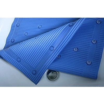 Image of Isagi StayPut Anti Micobial Slip Shower Mat (50.8 x 50.8cm) Blue