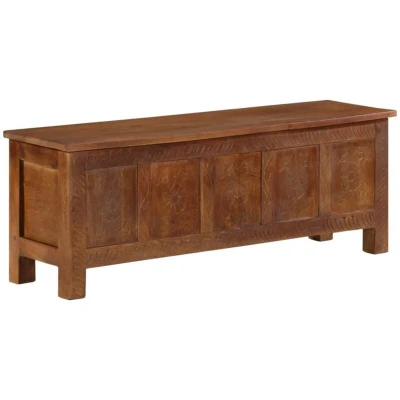 Image of vidaXL Storage Box 110x30x40 cm Solid Mango Wood