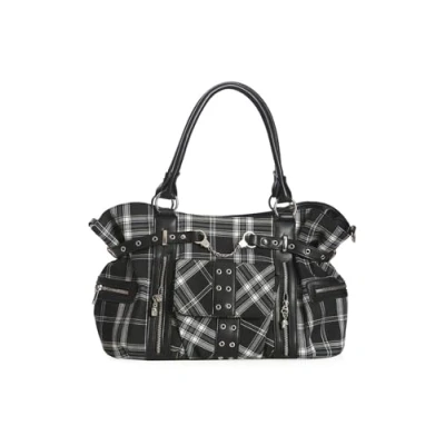 Image of Banned Apparel Rockabilly Tartan/Checked Shoulder Bag Handbag