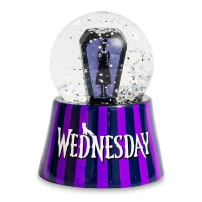 Image of Wednesday Addams Mini Light Up Snow Globe 3 Inches Tall