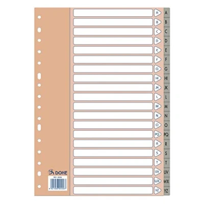 Image of dohe Basic Index Folio, A Z, 20 Positions, Grey