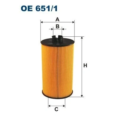 Image of 0001801609, 1801609, 6861800009, 9041800009, 9061800109 Oil Filter FILTRON OE 651/1 Insert MERCEDES BENZ: LK/LN2, ATEGO, Vario Dumptruck
