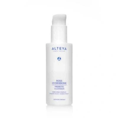Image of Alteya Organic Rose Hydrobiome Prebiotic Cleanser 120ml NaTrue Certified Skincare with Three Complex Removes Make up, Cleanses and Hydrates
