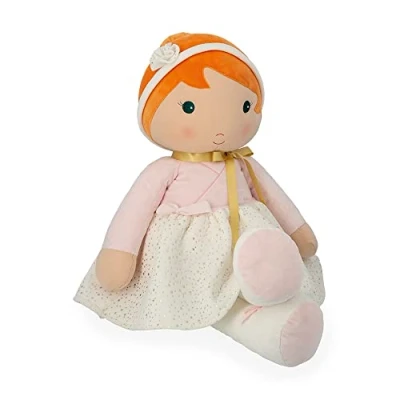 Image of Kaloo Tendresse Valentine My 1St Soft Doll 80 Cm Fabric Ballerina Micro Velour Large Customisable Card 0 Months +, K200000