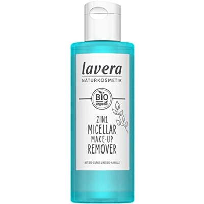 Image of lavera 2in1 Micellar Make up Remover natural cosmetics Refreshing and moisturising formula Vegan free from silicones Organic cumcumber extract &amp; chamomile 100ml