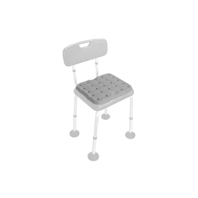 Image of KMINA Shower Chair Cushion (15.5&quot;x12.5&quot;x1.3&quot;, Stool Not Included), Bath Seat Adult, Waterproof, Kneeling Pads for Gardening, 100% Waterproof Foam Made in Europe