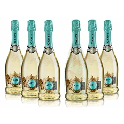 Image of Canti D.O.C.G. Liberty Spumante 8%, Italian Sparkling White Wine, Moscato Grape from Piemonte, Delicate and Sweet Taste, 6x750 ml