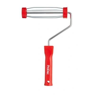 Image of ProDec PRFR001 Plastic Handle Trade Professional Paint Roller Frame with Anti Slip 5 wire Cage and Push Fit for Extension Pole, 7&quot; x 1.75&quot;
