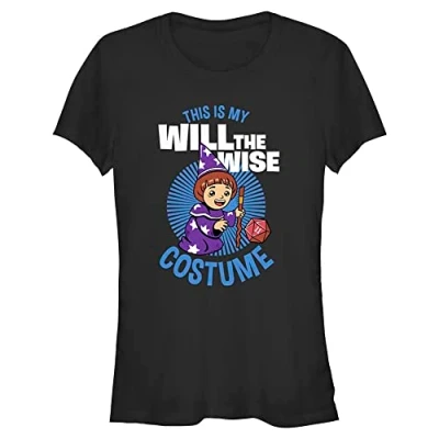 Image of Stranger Things Women&#039;s Will Costume Short Sleeve T Shirt, Black, M
