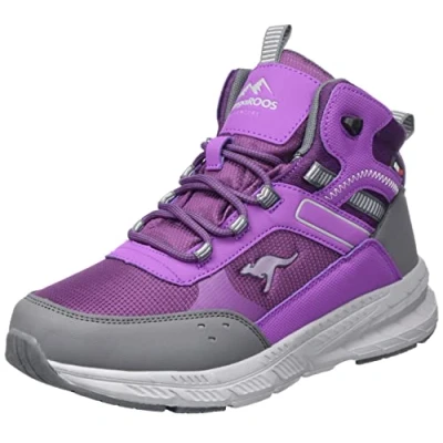 Image of KangaROOS Unisex K uo Take Mid RTX Hiking Shoe, Grape Steel Grey, 6 UK