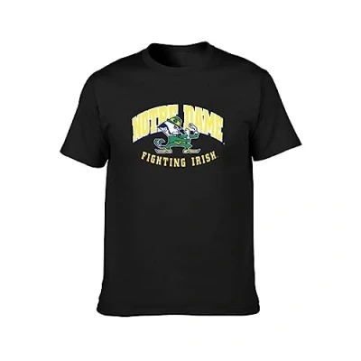 Image of Notre Dame Fighting Irish T Shirt Black Graphic Unisex Tee 3XL