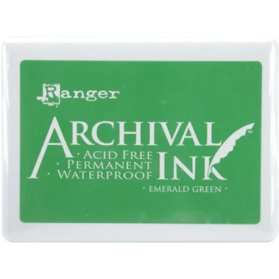 Image of Ranger Archival Ink Jumbo Pad #3 Emerald Green,
