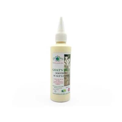 Image of Goat&#039;s Milk Scalp Lotion 100ml by Elegance Natural Skin Care for Dry Sensitive Eczema Psoriasis Dermatisis Prone Scalps