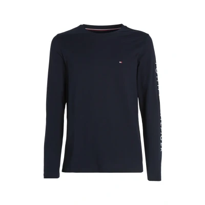 Image of Tommy Hilfiger LOGO Long Sleeve TEE sleeved top, Men&#039;s, Size: 3XL, Blue