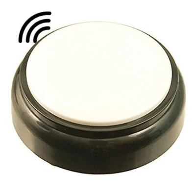 Image of Talking Large Button Alarm Clock Telling Time and Date for Elderly, Impaired Sight or Blind, White, English