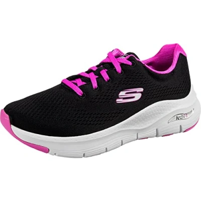 Image of Skechers Women&#039;s Arch Fit Big Appeal Sneaker, Black, 5 UK