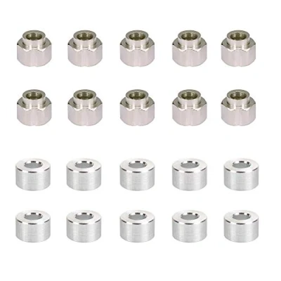 Image of Befenybay 10PCS Hexagonal Eccentric Column, Round Height 6mm Inner Hole 5mm for V Wheel 3D Printer Parts (Eccentric Column Height)