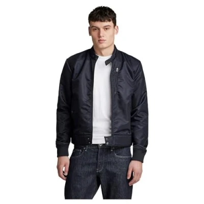 Image of G STAR RAW Men&#039;s Biker Jacket, Blue (salute D24281 C143 C742), M