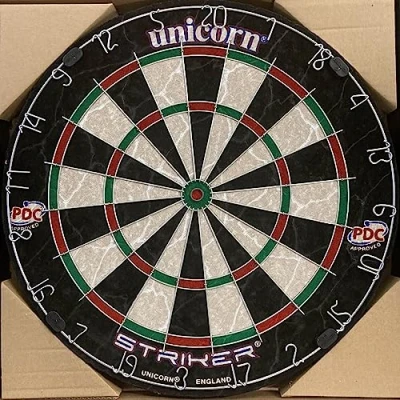 Image of Official Unicorn Striker PDC Endorsed Championship Quality Dartboard Bristle Dart Board
