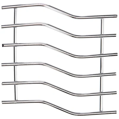 Image of APOLLO 6121 20cm Chrome Wave Trivet, Stainless Steel, Silver, 20x1x20