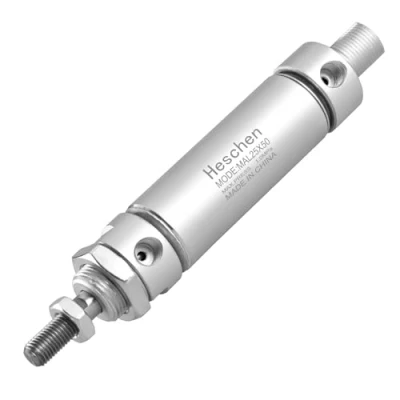 Image of Heschen Pneumatic slim Air Cylinder MAL 25 50 PT1/8 port 25mm Bore 50mm Stroke Double Acting