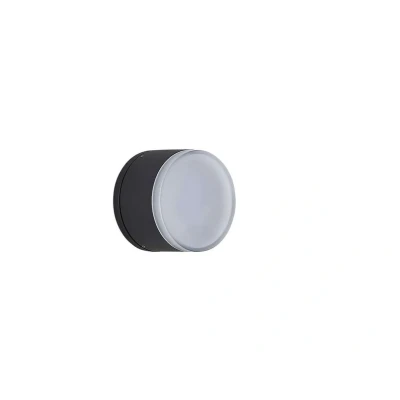 Image of LED Ceiling Light Outdoor &#039;Mathea&#039; (Modern) in Black Made of Aluminium (1 Source,) from Lindby