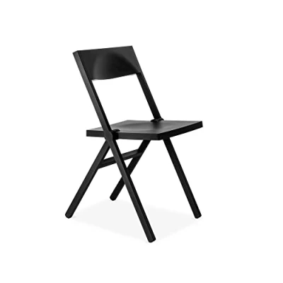 Image of Alessi Piana ASPN9017 Design Folding Chair, Glass Reinforced Polypropylene, Black