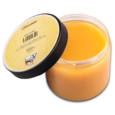 Image of PROUNOL Lanolin Pure (Lanolin Anhydrous) 500ml 100% Natural Cream for Hand and Foot Care, jar