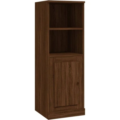 Image of vidaXL Brown Highboard with Ample Storage Engineered Wood for Living Room Modern Style and Durable Build