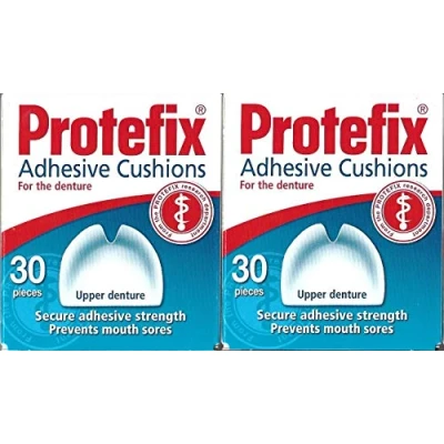 Image of PROTEFIX Adhesive Cushions for Upper Denture 2x30pcs Boy Slightly Damaged Product 100% ok!