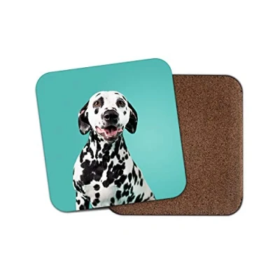 Image of 1 x Cute Dalmatian Dog Coaster Puppy Pet Animal Happy Fun Mum Auntie #15280