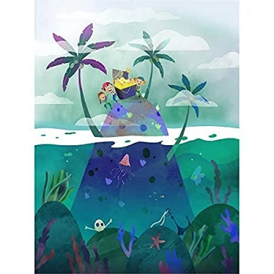 Image of Wee Blue Coo Pirates Treasure Wall Art Print