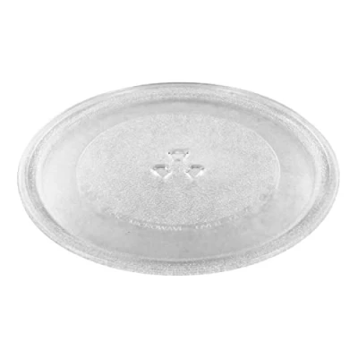 Image of Ex Pro Strong Durable Universal Microwave Turntable Glass Plate with 3 Fixers, 320mm