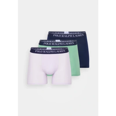 Image of Polo Ralph Lauren Boxer Brief 3 PACK Pants, Men&#039;s, Size: Small, Navy/pistachio/lilac
