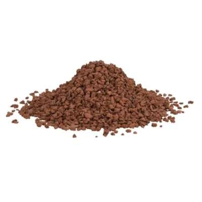 Image of vidaXL Volcanic Aquarium Rocks Red Natural Decorative Stones for Fish Tank Landscaping, Garden, Planter Beds (Size: 5 8mm, 10kg pack)