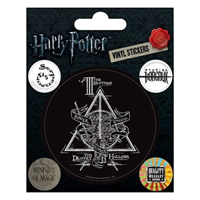 Image of Pyramid International Harry Potter (Symbols) Vinyl Stickers, Paper, Multi Colour, 10 x 12.5 1.3 cm