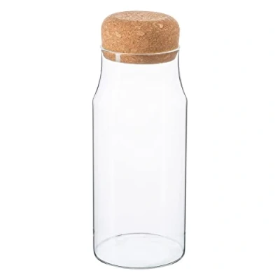 Image of 720ml Glass Storage Bottle with Cork Lid By Argon Tableware